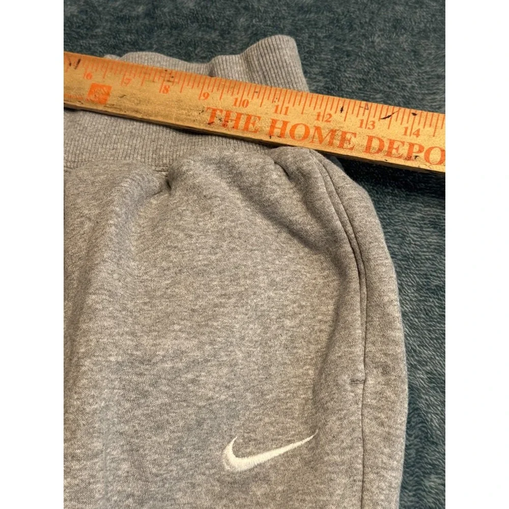 Nike Womens XS Heather Gray High Waisted Joggers Sweatpants Cotton Blend Fleece
